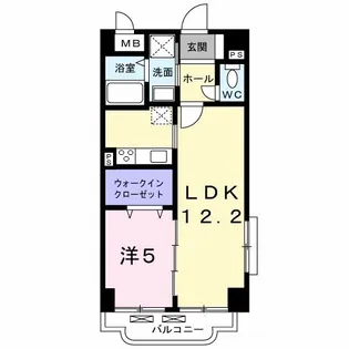 アプリコット こさか【4階】の間取り