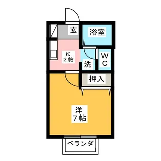メゾンドリブロン【2階】の間取り