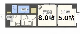 NACビル豊平【6階】の間取り