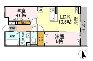 グラナーデ祖師谷【3階】の間取り