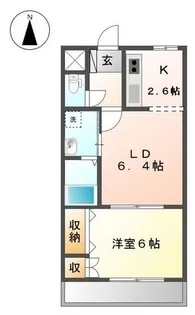 チャペルヒルズ【1階】の間取り