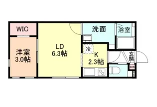 コモド太閤山II【1階】の間取り