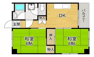 翠香マンション【2階】の間取り