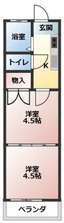 ナラハラコーポ【2階】の間取り
