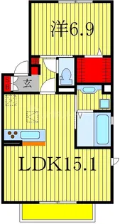 クレストフォーチュン A【1階】の間取り