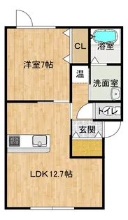 ツタージュE【2階】の間取り