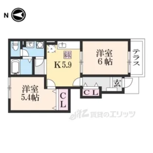 セレッソST1【1階】の間取り