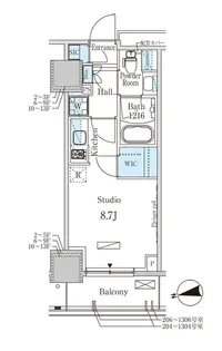 パークアクシス赤塚【6階】の間取り