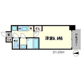 SERENiTE谷四【3階】の間取り