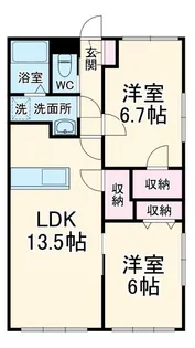 コクシネール【2階】の間取り