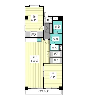 シャンポール幹I【3階】の間取り
