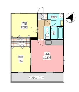 グランベージュ【3階】の間取り