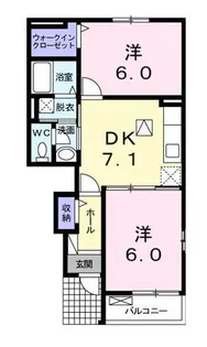 ネアタウンA【1階】の間取り