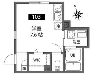 リバティヒル奥沢【1階】の間取り