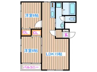 グラン・シャリオ【3階】の間取り