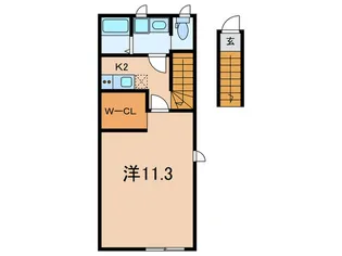 MAISON SA XX【2階】の間取り