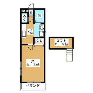 ノーブル01【2階】の間取り