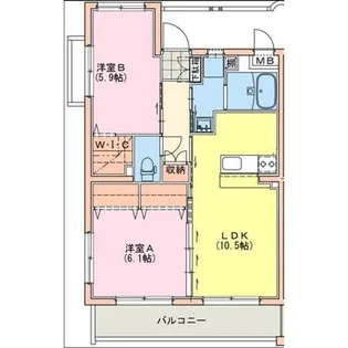 シャルテハイムV【3階】の間取り