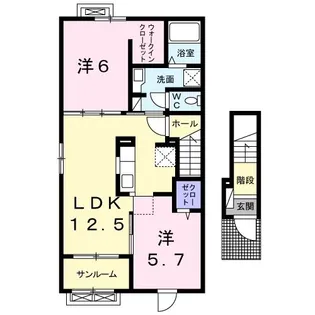 サザンド・グレイス【2階】の間取り