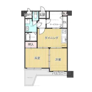 パラシオン本郷【7階】の間取り