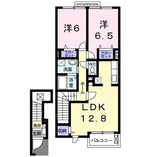 アンプリアル【2階】の間取り
