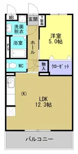 サンロード国分【3階】の間取り