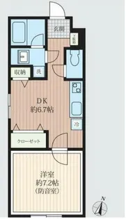 「防音マンション」VORT南常盤台レジデンス【2階】の間取り
