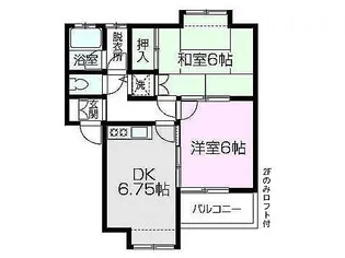 サンジュエルA棟【2階】の間取り