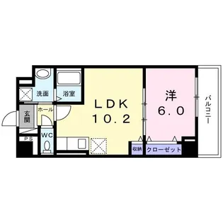 グリシーヌ-TIII【4階】の間取り