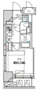 ディアレイシャス横浜WEST【5階】の間取り