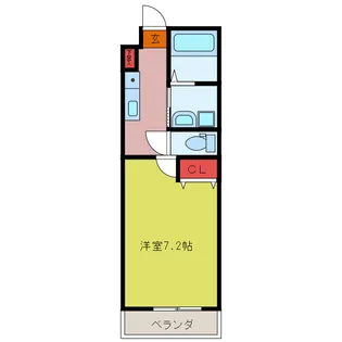 ボヌール若葉【2階】の間取り