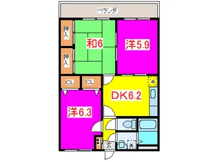 トミープラザ(深谷市緑ケ丘)【1階】の間取り