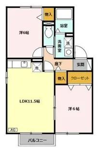 ルナール【1階】の間取り