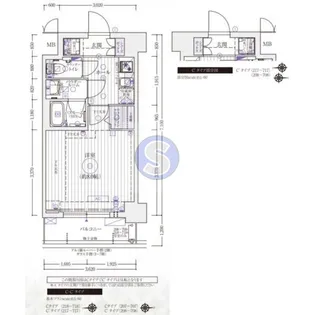 エステムコート京都西院【2階】の間取り
