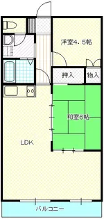 グリーンマンション【2階】の間取り