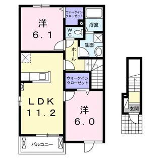 クラウド下市 C【2階】の間取り