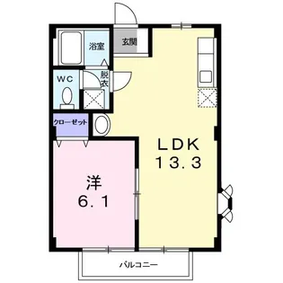 ル・パティオ【1階】の間取り