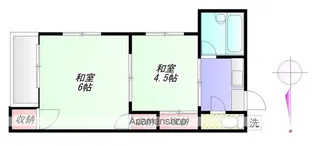中村ハイツ【1階】の間取り