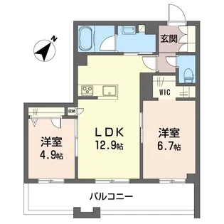 アリエス茅ヶ崎【2階】の間取り