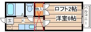 ロングラン北根【1階】の間取り