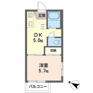 フレグランス甲南(岡本9丁目)【2階】の間取り
