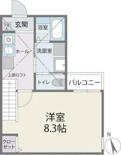 ジラフ桜ケ丘A【1階】の間取り