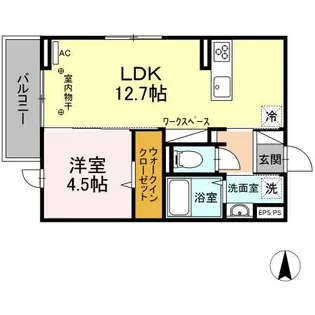 グラシア【2階】の間取り