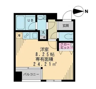 ベルメイユ ドゥ【4階】の間取り