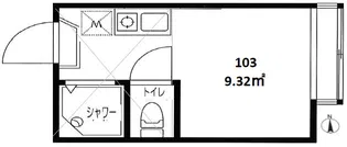 フェリスホワイト【1階】の間取り