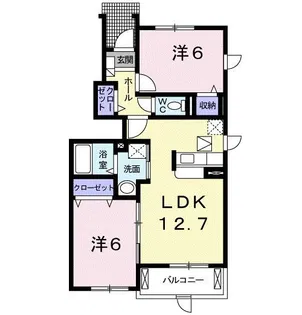 グランツ荒田【1階】の間取り