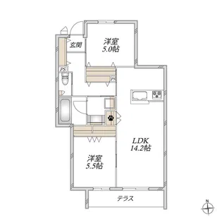 Maison de Lecrin N【1階】の間取り
