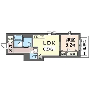 サンウィステリア【2階】の間取り