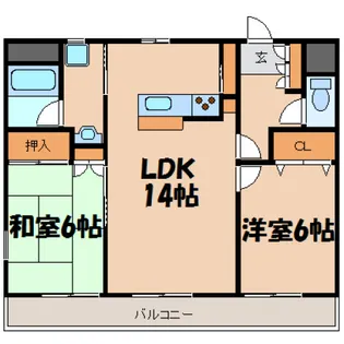 RUMAHニシモト鹿籠【1階】の間取り