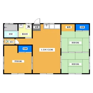 茨城県つくば市上広岡【一戸建】の間取り